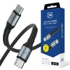3Mk apsaugos priedai - 3mk Hyper Cable N-SERIES C-C 2m PD 3.0 QC 3.0 20V/5A 100W Juodas