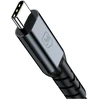 3MK Hyper N-SERIES duomenų perdavimo ir įkrovimo laidas | USB-C į USB-C | 240 W | Thunderbolt 4 | 1 m | juodas
