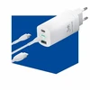 Įkroviklis buitinis 3mk HyperCharger 65W 2xUSB-C, 1xUSB-A PD 3.0/QC 4.0 baltas