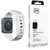 3mk silikoninė Watch apyrankė Apple Watch 38 / 40 / 41 mm - baltos spalvos