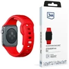 3mk silikoninė Watch apyrankė Apple Watch 42 / 44 / 45 / 49 mm - raudonos spalvos