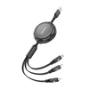 3w1 Foneng X113 1.1M Juodas Cable
