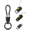 4 viename priedų rinkinys: 4smarts Explorer USB-C raktų pakabuko laidas, USB-C–USB-C adapteris, USB-C žiebtuvėlis, U formos