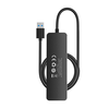 4in1 Hub Baseus UltraJoy Lite USB-A į USB 3.0 1m (juodas)
