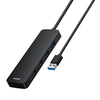 4in1 Hub Baseus UltraJoy Lite USB-A į USB 3.0 1m (juodas)