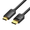 Vention 4K 30Hz DisplayPort 1.2 - HDMI 1.4 kabelis 2m - Juodas