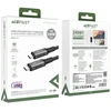 Acefast C1-09 duomenų perdavimo ir įkrovimo kabelis | USB-C į USB-C | 240 W | 1 m | pilka, juoda