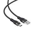 Acefast C11-04 USB-A – USB-C 3A kabelis 1.2m Magnetic Braid – juodos spalvos
