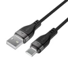 Acefast C11-04 USB-A – USB-C 3A kabelis 1.2m Magnetic Braid – juodos spalvos