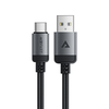 „Acefast C20-04“ USB-A – USB-C kabelis 480 Mb/s 3A 1,2 m – Juodas