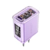 Sieninis įkroviklis Acefast A45, 2x USB-C, 1xUSB-A, 65W PD (violetinė)