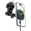 Acefast D42 Magnetic Dashboard Mount with Wireless Charger, MagSafe Compatible - Juodas