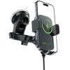 Acefast D53 Car Mount with Wireless Charger for Dashboard with Automatic Clamp - Juodas