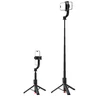 Acefast E42 Selfie Stick with Auto Tripod and Bluetooth Remote Control 1.05m - Juodas