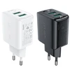 Sieninis įkroviklis Acefast A33, 2x USB, 18W, QC3.0 (balta)