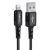USB laidas Acefast C4-02 MFi USB-A iki Lightning 1.8m juodas