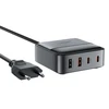 Acefast Z6 įkroviklis Network GaN Desktop 2x USB-A / 2x USB-C PD 65W – juodos spalvos
