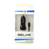 Beline ad. sam. 1xUSB + lightning 1A juoda/juodas iPhone 5/6/7/8/X