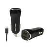 Automobilinis įkroviklis Beline 2xUSB + USB-C 2,1A juodos spalvos