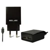 Beline Laidinis įkroviklis 2xUSB + microUSB 2A juodos spalvos