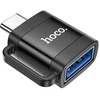 Adapteris OTG USB C to USB A Hoco 3A UA31C juodas