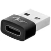 Adapteris USB A 2.0 to USB C ART C14 OTG juodas