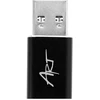 Adapteris USB A 3.0 to USB C ART C12 OTG juodas