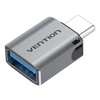 Adapteris Vention CDQH0 USB-C kištukas prie USB 3.0 (pilka)