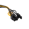 Kabelis zasilający Akyga Adapteris su kablem Akyga AK-CA-80 PCI-E 6+2pin (m) / SATA (m) 15cm