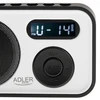 Adler | PLL AM/FM Digital Radio | AD 1906 | Alarm function | Baltas/Juodas