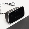 Aiwa Laikrodis su FM radiju, žadintuvu ir 2 USB įkrovimo lizdais, juodas