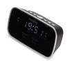 Aiwa Laikrodis su FM radiju, žadintuvu ir 2 USB įkrovimo lizdais, juodas