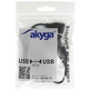 USB šakotuvas Akyga AK-AD-13 (4xUSB 2.0) juodas
