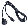 IEC C5/IEC C7 maitinimo laidas su dobilo lapo formos išvestimi - 3 m juodas - Akyga AK-NB-10A
