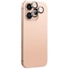 AmazingThing AR Aluminum 3 Lens Glass with Camera Lens Frame skirtas Apple iPhone 16 Pro / 16 Pro Max – Rose Gold
