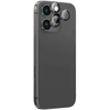 „AmazingThing AR“ aliuminio 3 objektyvų stiklas su kameros objektyvo rėmeliu, skirtas „iPhone 16 Pro / 16 Pro Max“ - Juodas