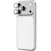 AmazingThing Lens Glass skirtas Apple iPhone 17 Pro / Pro Max with Sidabrinis Aluminum Frame