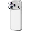 „AmazingThing“ stiklinis dėklas „Apple iPhone 17 Pro / Pro Max“ su vaivorykštės spalvos aliuminio rėmeliu
