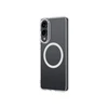 AmazingThing Minimal Mag dėklas su Magnetic Ring skirtas Samsung Galaxy S25 Edge – skaidrus