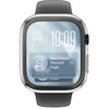 „AmazingThing Radix“ stiklinė ekrano apsauga su dėklu, skirtu „Apple Watch Series 11“ (42 mm), skaidri
