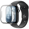 „AmazingThing Radix“ stiklinė ekrano apsauga su dėklu, skirtu „Apple Watch Series 11“ (42 mm), skaidri