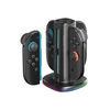 „AmazingThing Thunder Pro PlayDock“ įkroviklis „Nintendo Switch 2“ valdikliams – Juodas