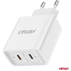 Sieninis įkroviklis 2xUSB-C 40W 230V AMIO-03892