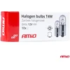Halogeninės lemputės T4W 12V 4W BA9S 10 vnt. amio-03370