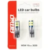 Amio LED CANBUS 10SMD 3030 T10 W5W balta 12V/24V