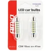 Amio Led lemputės 2 vnt, 18SMD, C5W, 41mm, 12V