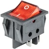 Amio Stačiakampis jungiklis 12V/230V, raudonas