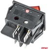 Amio Stačiakampis jungiklis 12V/230V, raudonas
