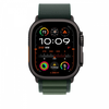 Apple 49mm Dark Žalias Alpine Loop - Large - Juoda Titano apdaila