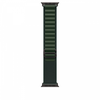 Apple 49mm Dark Žalias Alpine Loop - Large - Juoda Titano apdaila
